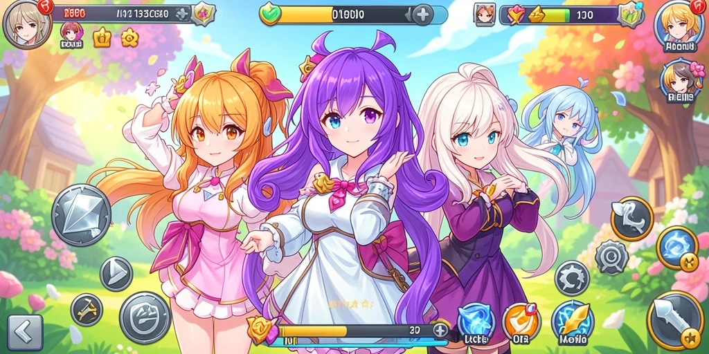 Screenshot aplikasi menunjukkan tampilan grafis yang menarik.