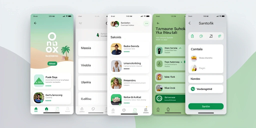 Tampilan awal yang menarik dan user-friendly.