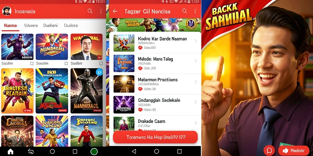 Screenshot menunjukkan karakter utama yang sedang beraksi.