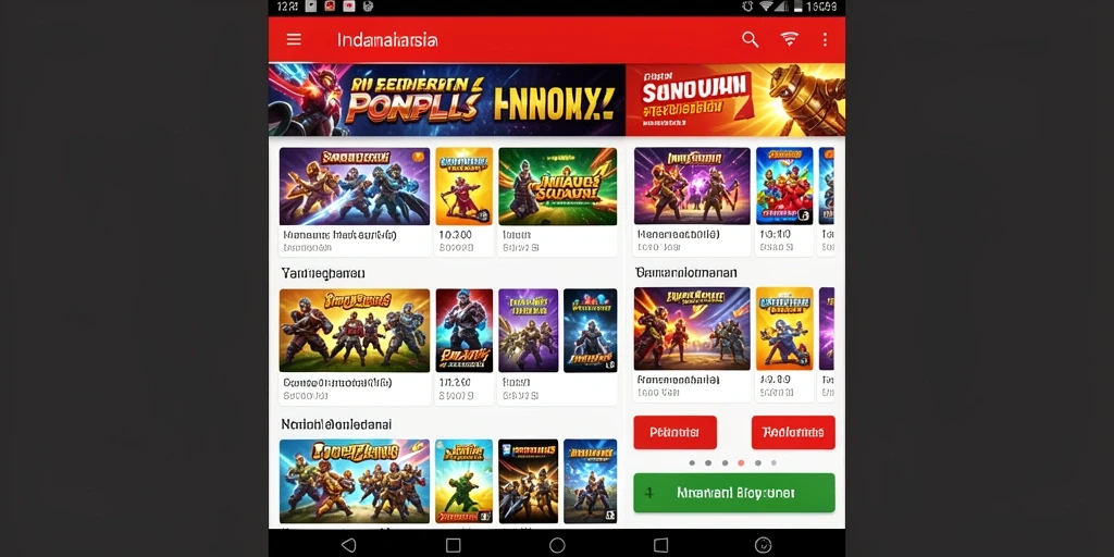 Screenshot menunjukkan grafik yang memukau dalam permainan.