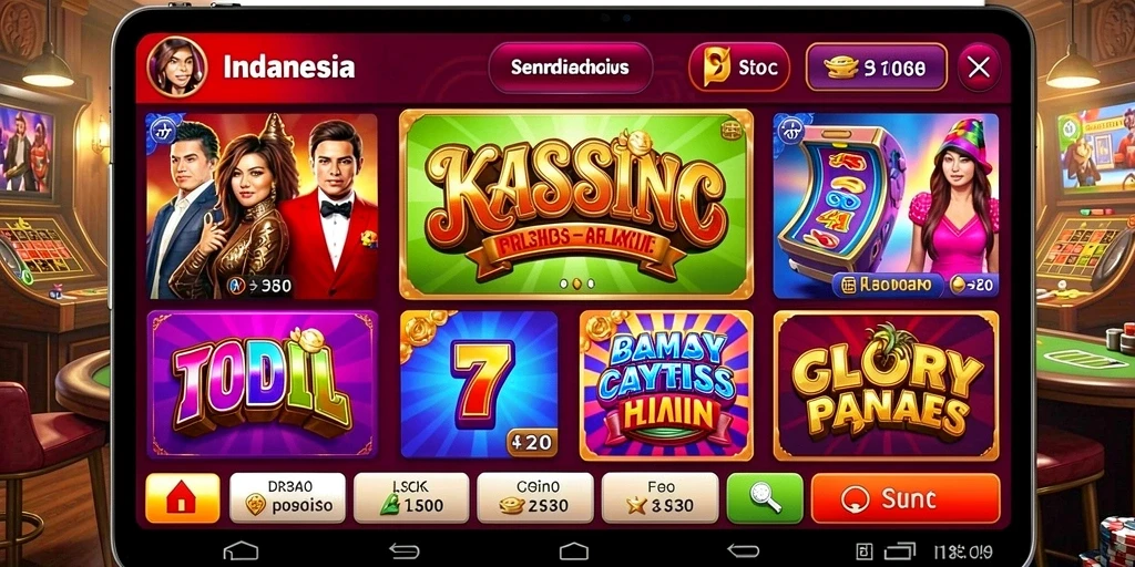 Tampilan awal yang menarik dan futuristik.