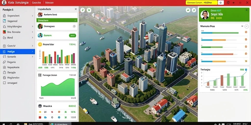Screenshot pertama menunjukkan gameplay yang mendebarkan.