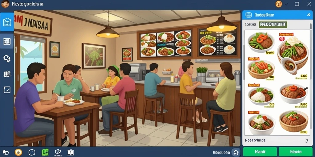 Tampilan awal yang menawan dengan karakter keren.