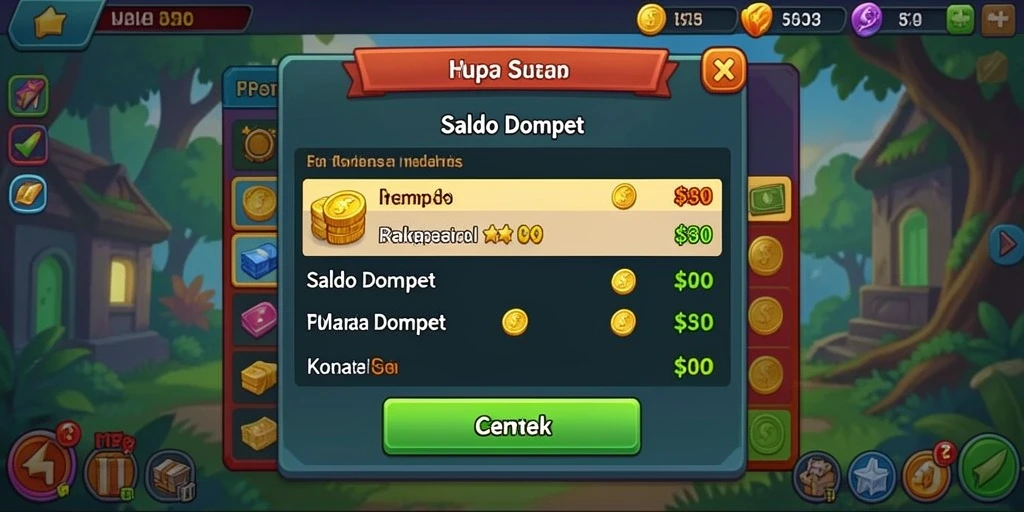 Tampilan menu utama yang menarik dan mudah dinavigasi.
