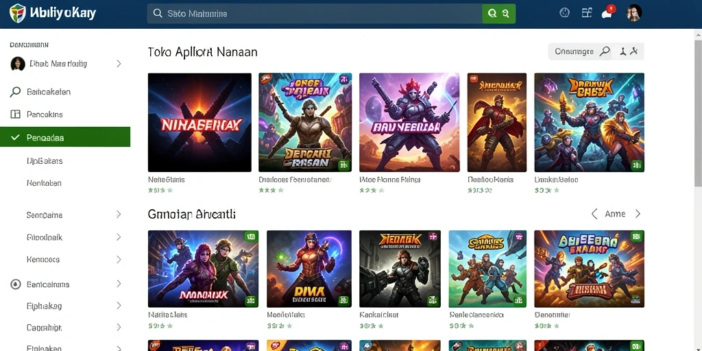 Tampilan antarmuka yang modern dan menarik.