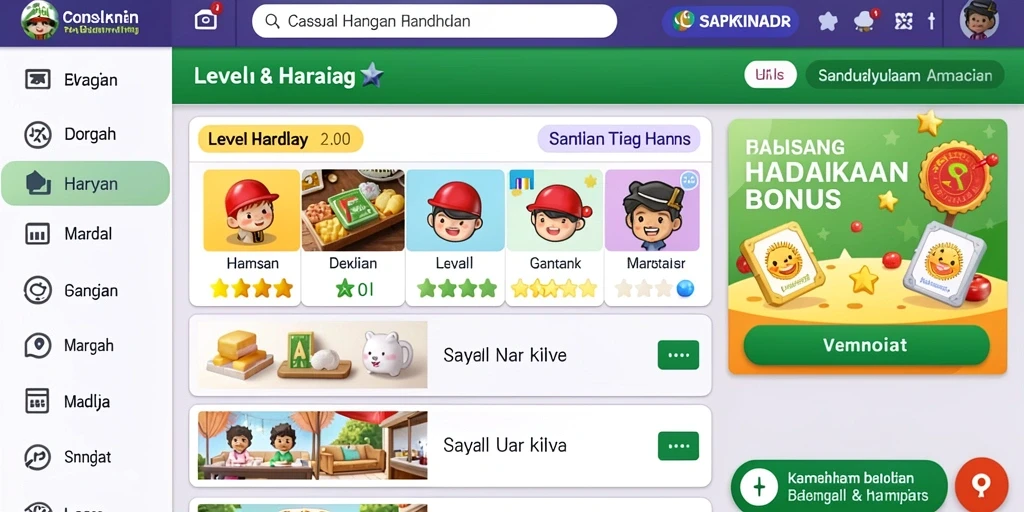 Tampilan antarmuka yang user-friendly.