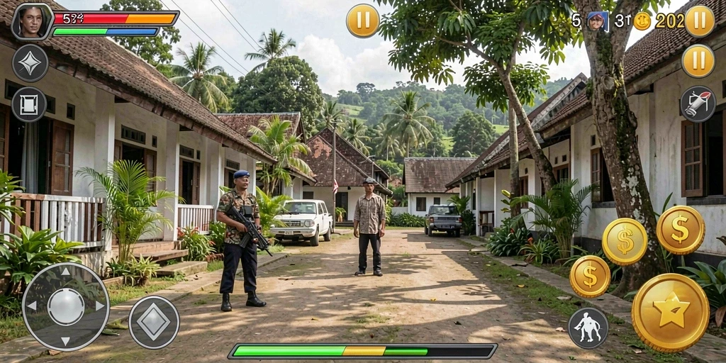 Tampilan antarmuka awal yang menarik dan mudah dioperasikan.
